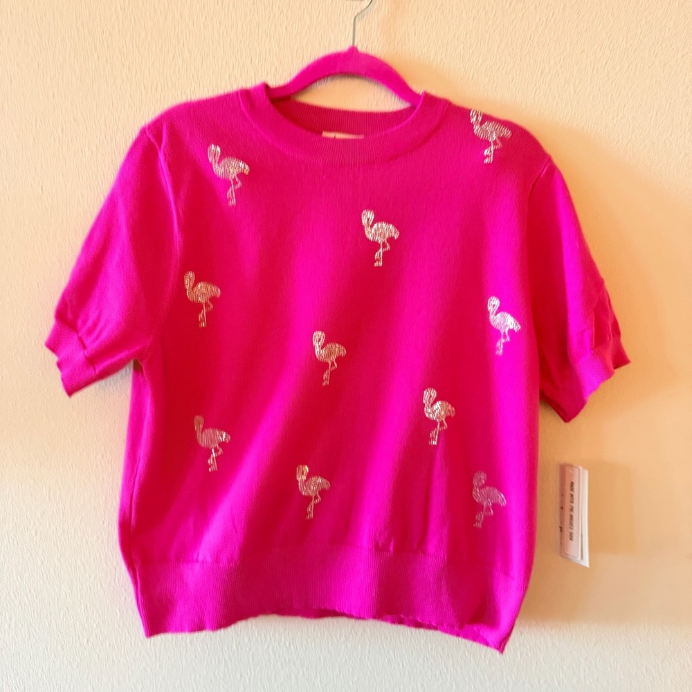 Pink Flamingo  Shirt L